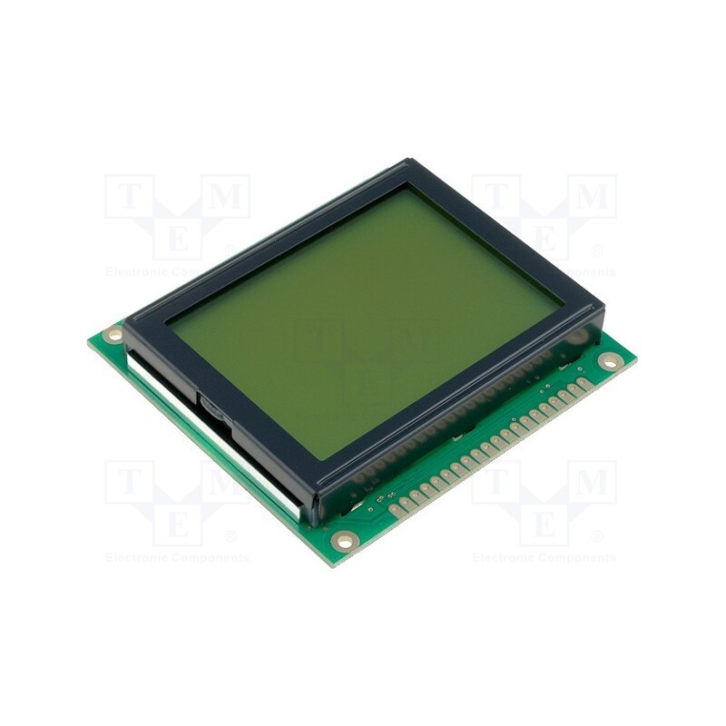 1 pcs x RAYSTAR OPTRONICS - RG12864C-YHW-V - Display: LCD, graphical, 128x64, STN Positive, yellow-green, LED