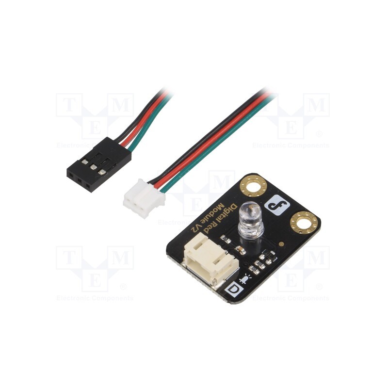 1 pcs x DFROBOT - DFR0021-R - Module: LED, Gravity, 3.3÷5VDC, Colour: red