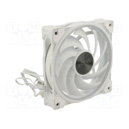 1 pcs x Akasa - AK-FN108-WH - Fan: DC, axial, 12VDC, 120x120x25mm, 31.8dBA, HDB, 500÷2000rpm