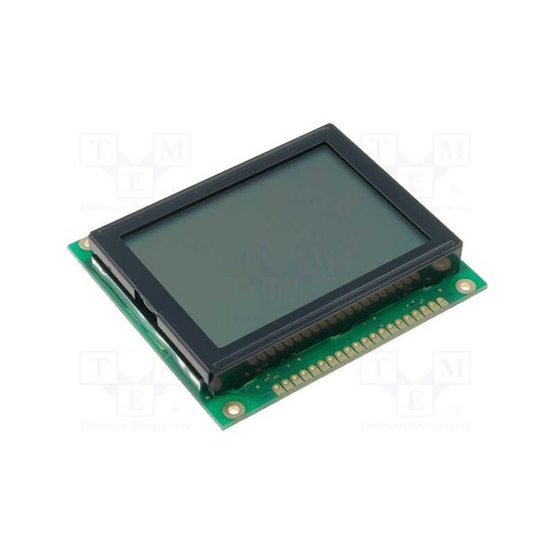 1 pcs x RAYSTAR OPTRONICS - RG12864C-GHW-V - Display: LCD, graphical, 128x64, STN Positive, gray, 78x70x14.3mm