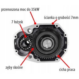 Durable ml52 transmission for a forest trailer