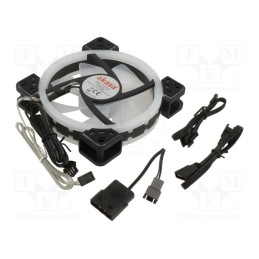 1 pcs x Akasa - AK-FN101 - Fan: DC, axial, 12VDC, 120x120x25mm, 23.8dBA, FD, 1500rpm, 1.04mmH2O