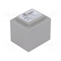 1 pcs x INDEL - TSZZ3/025MP - Transformer: encapsulated, 3VA, 230VAC, 7.5V, 7.5V, 200mA, 200mA
