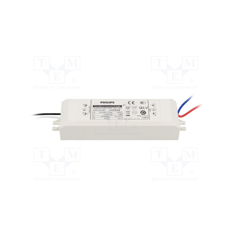 1 pcs x PHILIPS - CERTADRIVE 35W 24VDC 220/240V - Power supply: switched-mode, LED, 35W, 24VDC, 250mA÷1.5A, IP40