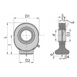 Cylinder eye welded to the piston rod 80w 00 gk40