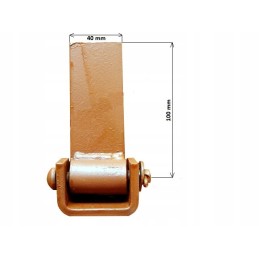 Trailer side hinge d50 d47 set, long 10 cm