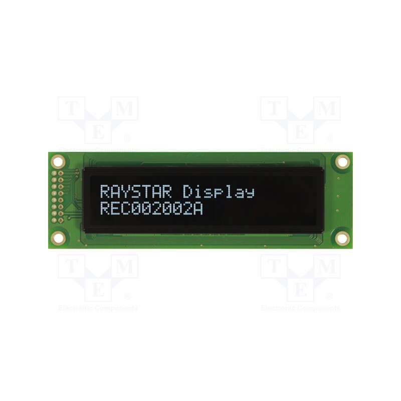 1 pcs x RAYSTAR OPTRONICS - REC002002AWPP5N00100 - Display: OLED, alphanumeric, 20x2, Dim: 116x37x9.8mm, white, PIN: 16