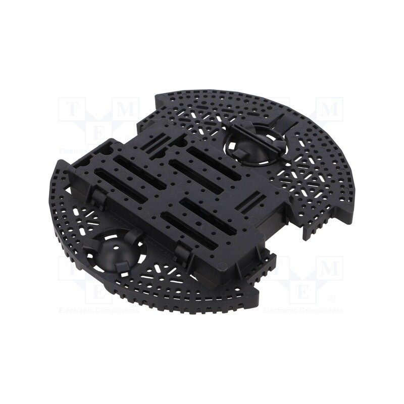 1 pcs x POLOLU - ROMI CHASSIS BASE PLATE - BLACK - Chassis, POLOLU Romi, black, Kit: Romi chassis, 165mm