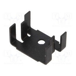 1 pcs x ALUTRONIC - FI349/18/SE - Heatsink: moulded, U, SOT32,TO126,TO220, black, L: 12.7mm, W: 25.4mm