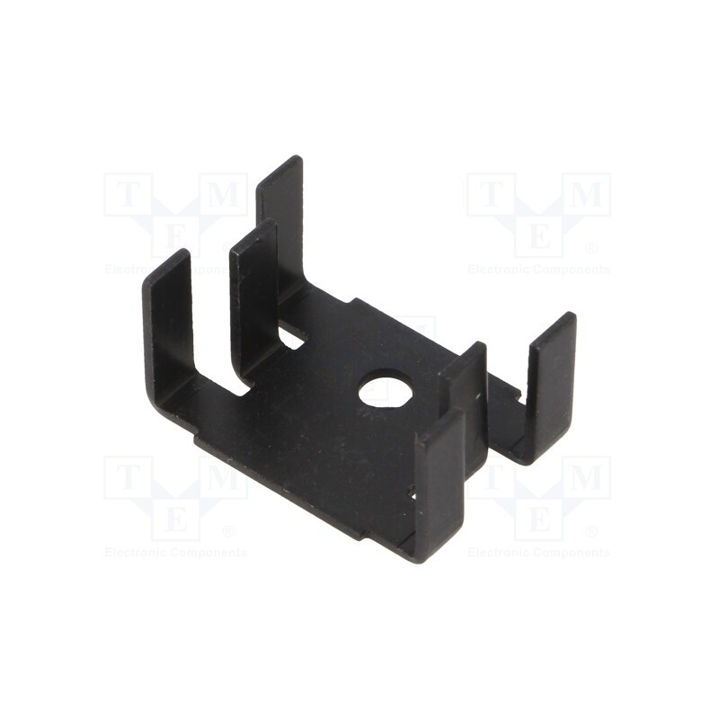 1 pcs x ALUTRONIC - FI349/18/SE - Heatsink: moulded, U, SOT32,TO126,TO220, black, L: 12.7mm, W: 25.4mm
