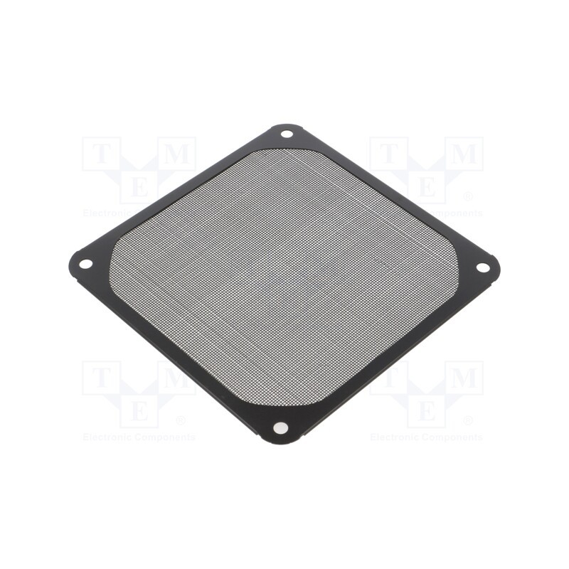 1 pcs x Akasa - GRM120-AL01-BK - Filter, Ø120mm, aluminium, 1pcs, black, Mounting: screw, Kit: filter
