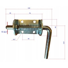 The latch has a strong bolt lock and a spring-loaded latch