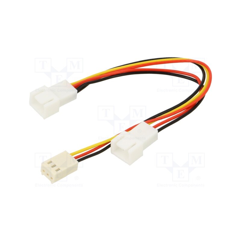 1 pcs x Akasa - AK-FY320 - Wire: for fan supplying, Plug: straight, splitter 2x, 3pin x3