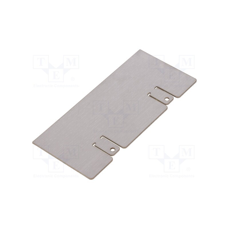 1 pcs x POLOLU - BASIC SUMO BLADE FOR ZUMO CHASSIS - Bracket, silver, Zumo, steel