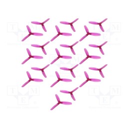 1 set x EMAX - EMX-AC-1782-PURPLE - Propeller, Kit: CW x10 + CCW x10, purple, Number of blades: 3