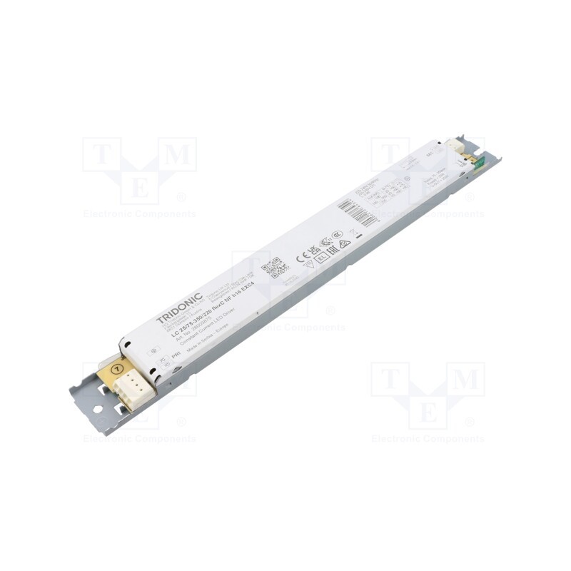 1 pcs x TRIDONIC - LC 25W 75-350MA 220V FLEXC NF H16 EXC4 - Power supply: switched-mode, LED, 25W, 40÷220VDC, 75÷350mA, IP20