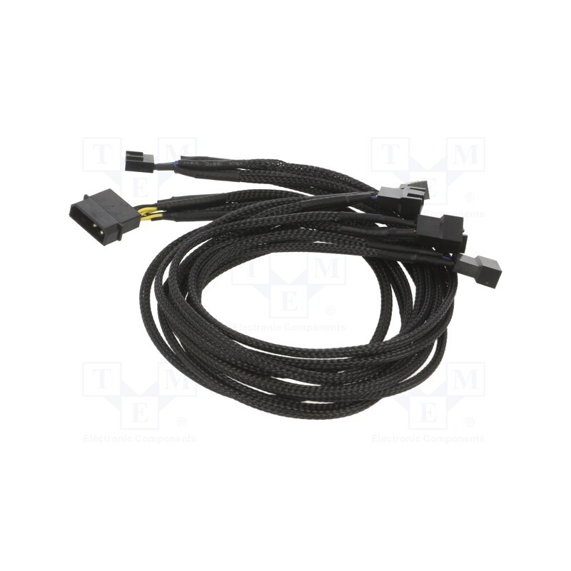 1 pcs x Akasa - AK-CBFA03-45 - Wire: for fan supplying, Plug: straight, 0.45m, splitter 5x