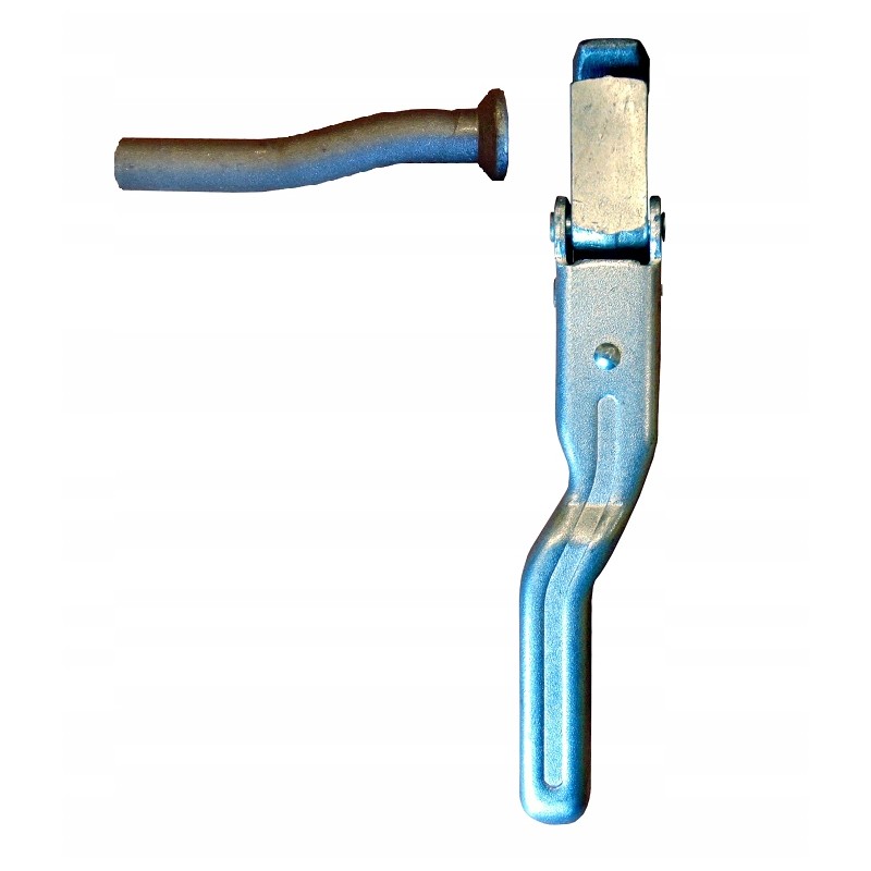 Side lock, bottom opening, left pin