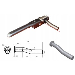 Side lock, bottom opening, left pin