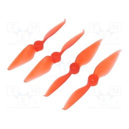 1 pcs x EMAX - EMX-MP-1997 RED - Propeller, Kit: 2x CW + 2x CCW, red, Number of blades: 3, Ø: 5'