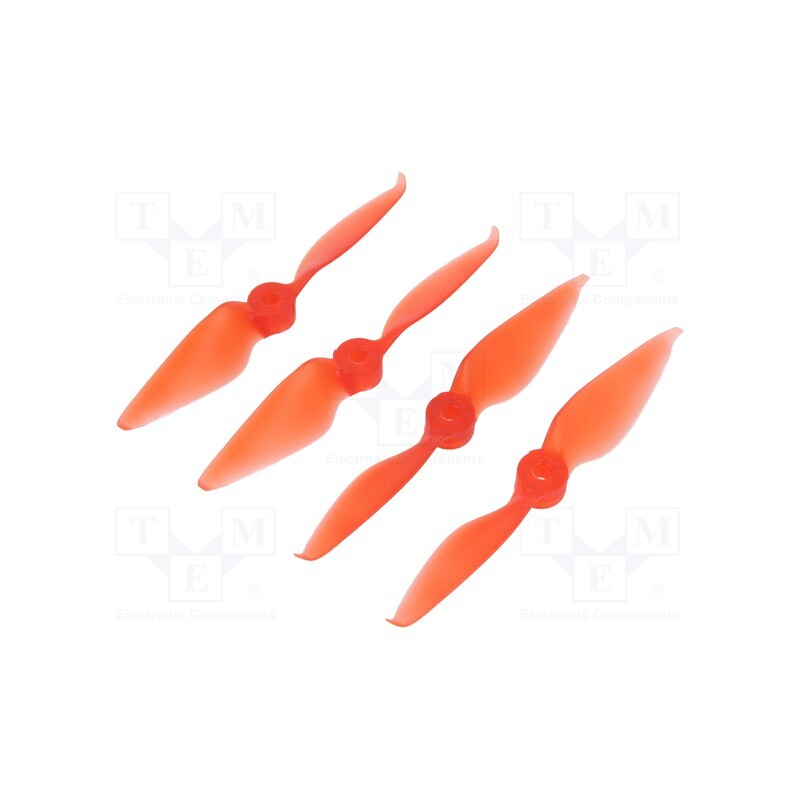 1 pcs x EMAX - EMX-MP-1997 RED - Propeller, Kit: 2x CW + 2x CCW, red, Number of blades: 3, Ø: 5'