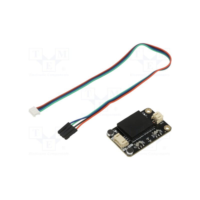 1 pcs x DFROBOT - SEN0539-EN - Module: communication, speech recognition, I2C,UART, 3.3÷5VDC