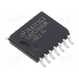 1 pcs x TEXAS INSTRUMENTS - LM2574HVM-ADJ/NOPB - IC: PMIC, DC/DC converter, Uin: 4÷60VDC, Uout: 1.23÷57VDC, 0.5A