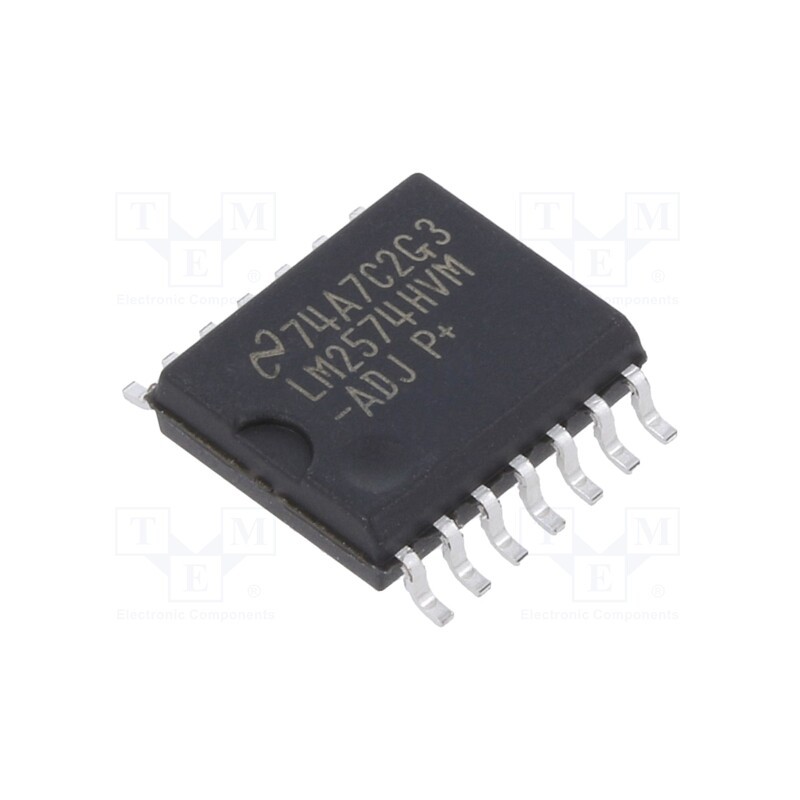 1 pcs x TEXAS INSTRUMENTS - LM2574HVM-ADJ/NOPB - IC: PMIC, DC/DC converter, Uin: 4÷60VDC, Uout: 1.23÷57VDC, 0.5A
