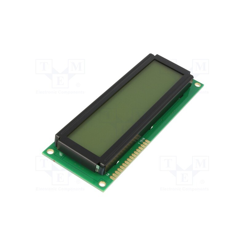 1 pcs x DISPLAY ELEKTRONIK - DEM 16215 SYH-LY-CYR22 - Display: LCD, alphanumeric, STN Positive, 16x2, 122x44x14.5mm, LED