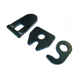 Bottom hinge, bottom discharge, set, diameter 25