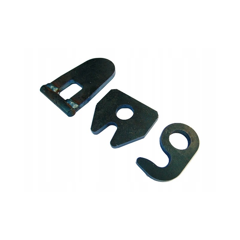 Bottom hinge, bottom discharge, set, diameter 25