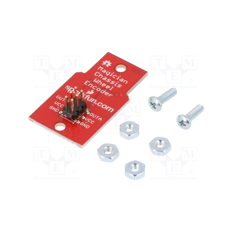 1 pcs x SPARKFUN ELECTRONICS - SEN-12617 - Sensor: optical, encoder, 5VDC, Digit.out: 2, SparkFun RedBot