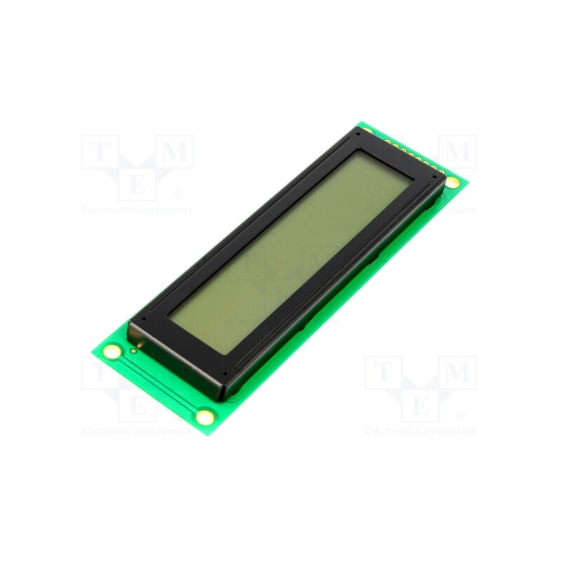 1 pcs x DISPLAY ELEKTRONIK - DEM 20231 FGH-PW - Display: LCD, alphanumeric, FSTN Positive, 20x2, 116x37x12mm, LED
