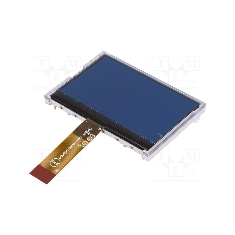 1 pcs x DISPLAY ELEKTRONIK - DEM 256128A SBH-PW-N - Display: LCD, graphical, 256x128, STN Negative, 80x54x6.5mm, 2.9'