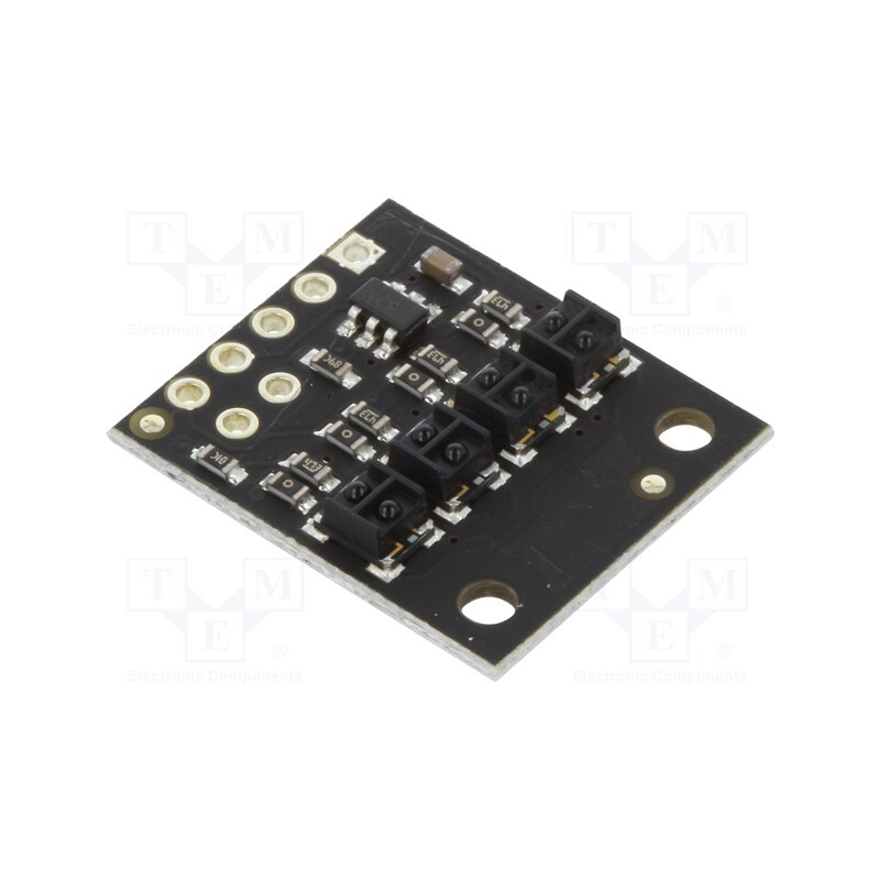 1 pcs x POLOLU - QTRX-HD-04A REFLECTANCE SENSOR ARRAY - Sensor: distance, reflective, 2.9÷5.5VDC, analog, Ch: 4, 17x20mm, HD