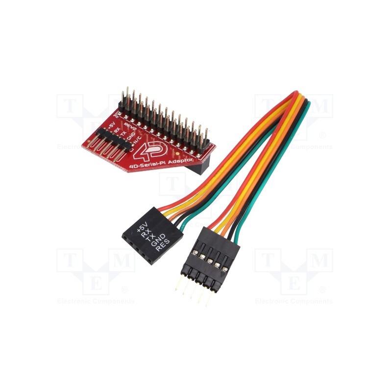 1 pcs x 4D Systems - 4D SERIAL PI ADAPTOR - Adapter, connection cable,header strips, PIN: 20