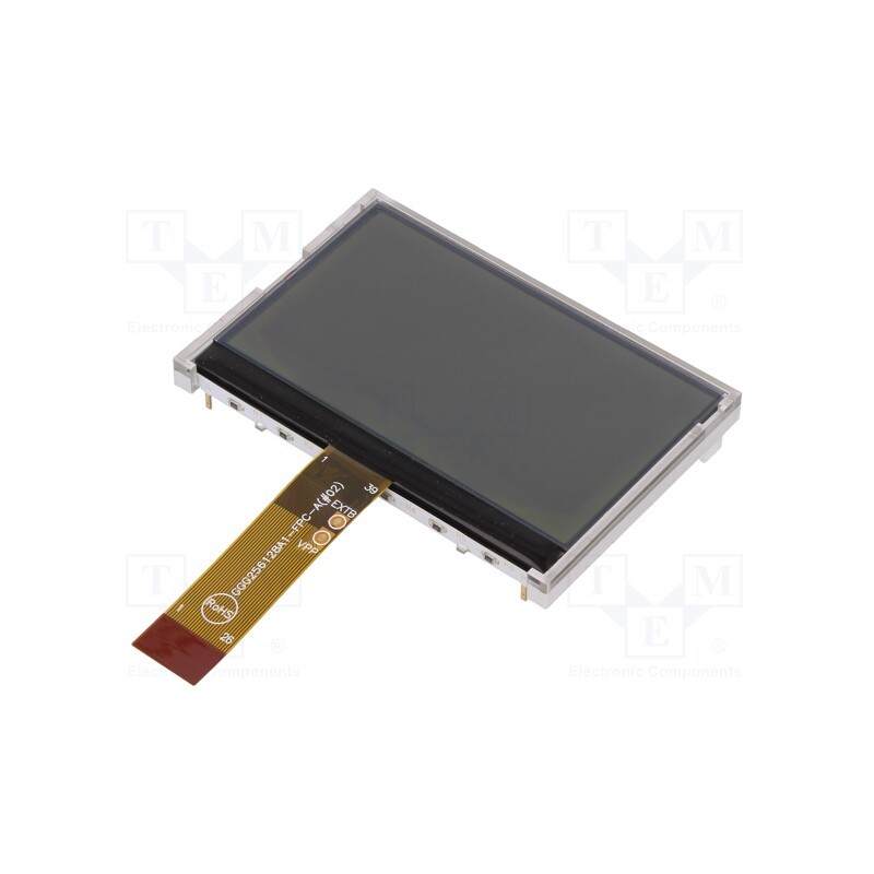 1 pcs x DISPLAY ELEKTRONIK - DEM 256128A FGH-PW - Display: LCD, graphical, 256x128, FSTN Positive, 80x54x6.5mm, 2.9'