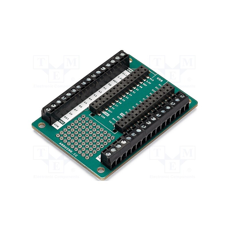 1 pcs x ARDUINO - ARDUINO NANO SCREW TERMINAL ADAPTER - Expansion board, pin strips,solder pads,screw terminal