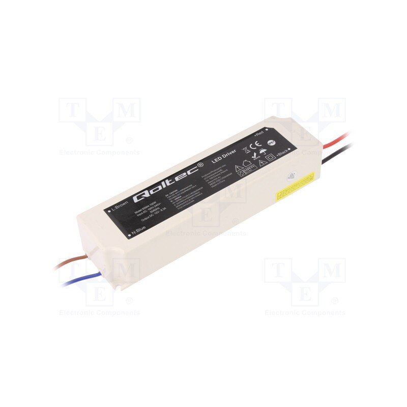 1 pcs x QOLTEC - 50944 - Power supply: switched-mode, LED, 100W, 12VDC, 8.3A, 220÷240VAC
