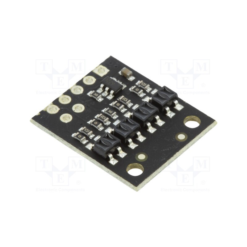 1 pcs x POLOLU - QTR-HD-04A REFLECTANCE SENSOR ARRAY - Sensor: distance, reflective, 2.9÷5.5VDC, analog, Ch: 4, 17x20mm, HD
