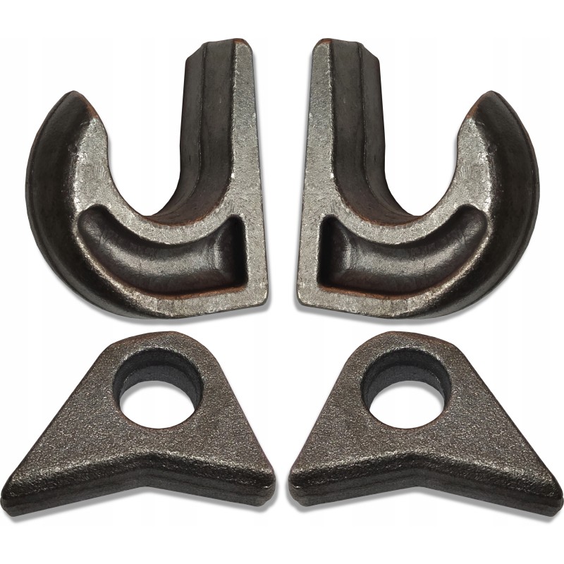 Set: 2x hook, 2x eye, quick-change Euro frame