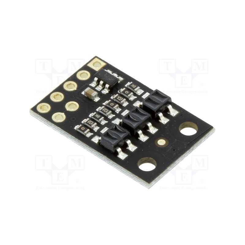 1 pcs x POLOLU - QTR-HD-03A REFLECTANCE SENSOR ARRAY - Sensor: distance, reflective, 2.9÷5.5VDC, analog, Ch: 3, 13x20mm, HD