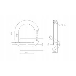 Load securing bracket 5 4 tons floor bracket