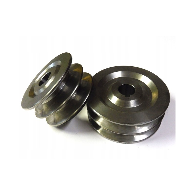 Pulley with 2 belts hb sr 80 fi 28 steel