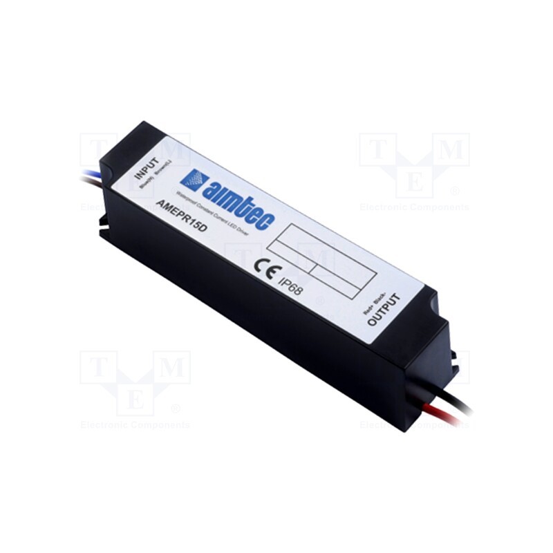 1 pcs x AIMTEC - AMEPR15D-5030AZ-220D - Power supply: switched-mode, LED, 15W, 36÷50VDC, 0.3A, 180÷264VAC