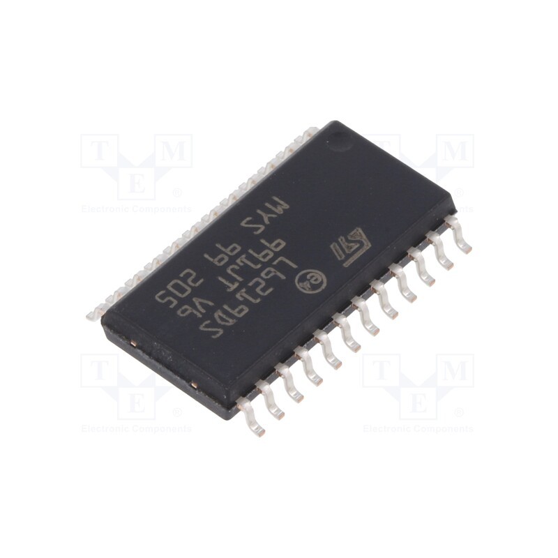 1 pcs x STMicroelectronics - E-L6219DS - IC: driver, stepper motor controller, SO24, 750mA, 10÷46V, Ch: 4