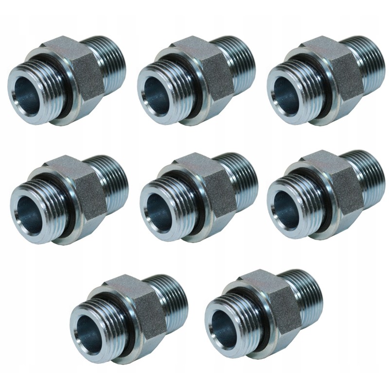 Connections to a 3-section 40l hydraulic distributor