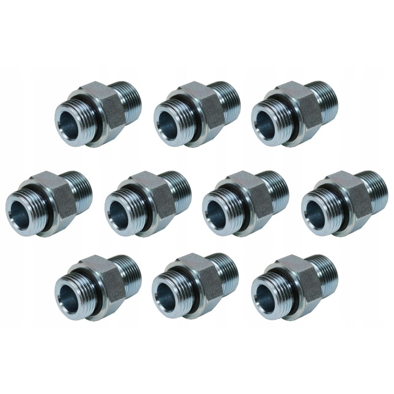 Connections to a 4-section 80l hydraulic distributor