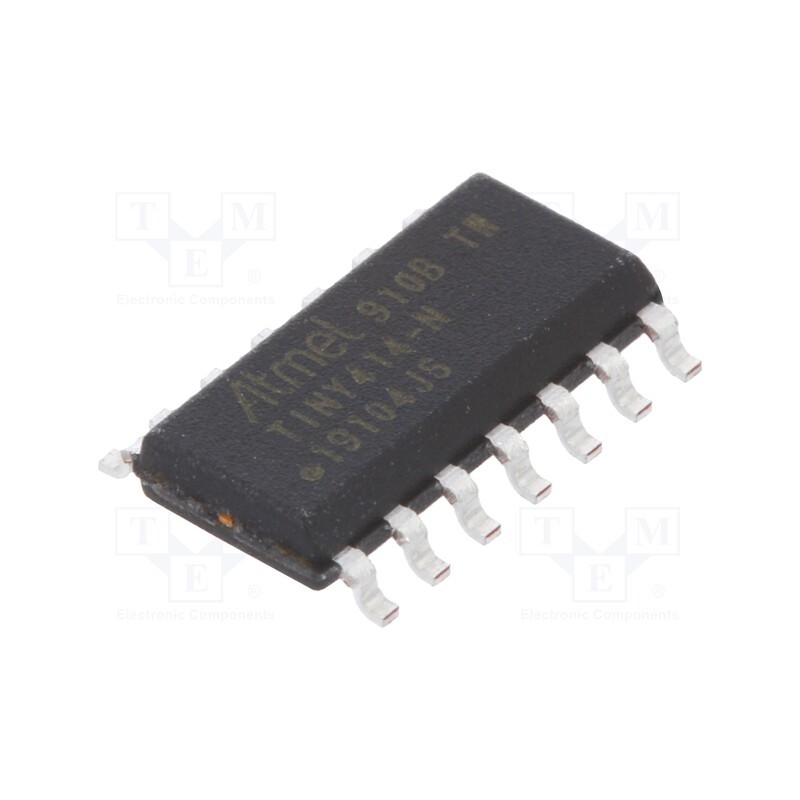 3 pcs x MICROCHIP TECHNOLOGY - ATTINY414-SSN - IC: AVR microcontroller, SO14, Ext.inter: 12, Cmp: 1, ATTINY, 1.27mm