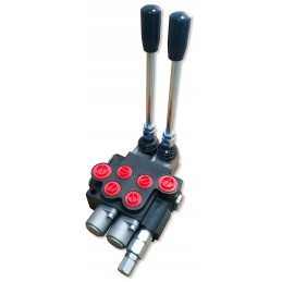 Connections to a 2-section hydraulic distributor, 40l